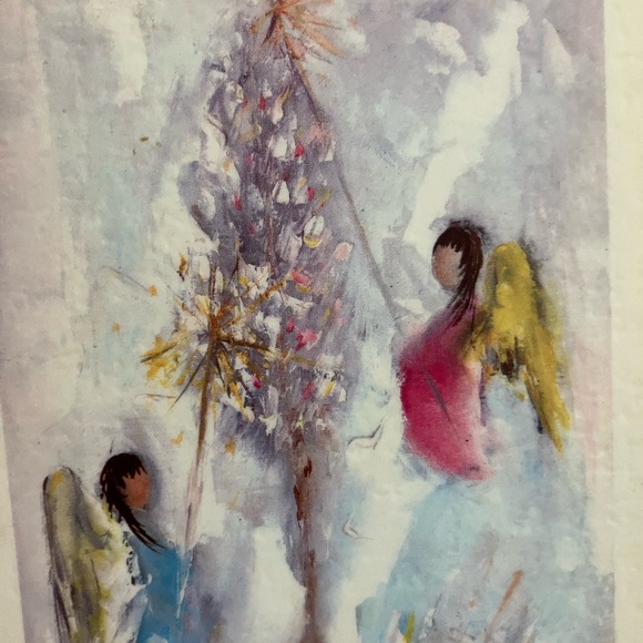 Vintage Ted DeGrazia Lighting The Lord’s Candle, Wood Wall Plaque - Picture 4 of 9